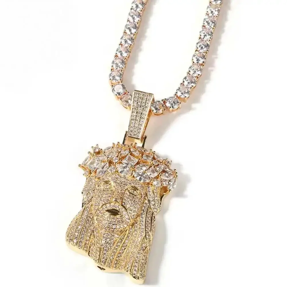 Jesus Pendant With 5 Mm Tennis E 3 A 6